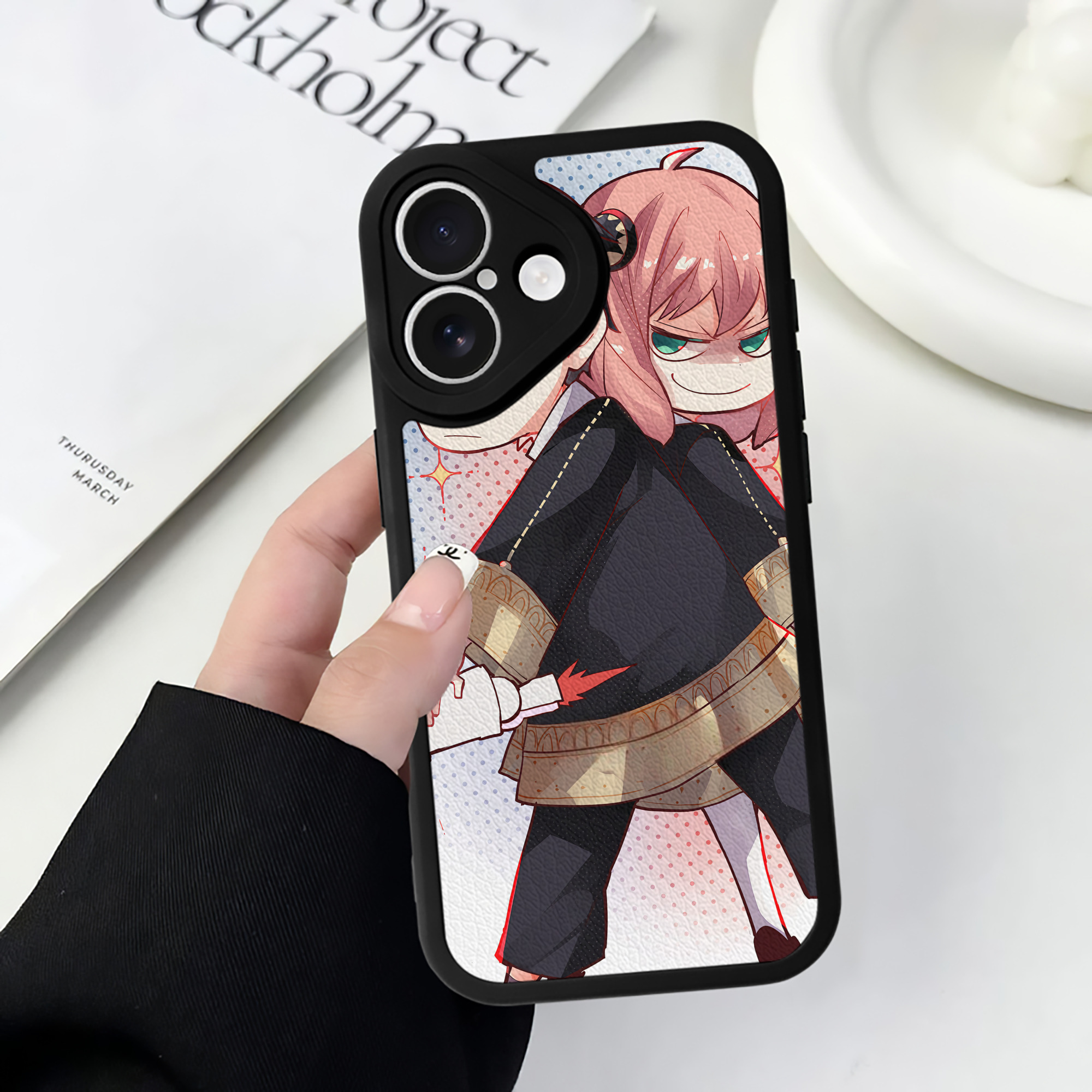 （画像用） SPY×FAMILY间谍家家酒 【iPhone 16シリーズ対応】シリコンスマホケース（レザー調） 材質：シリコン